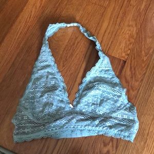 Halter top lace bralette